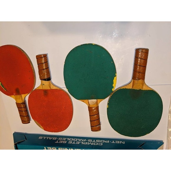 Vintage Sportcraft 4 Player Table Tennis Set The Professional Line Model 19073 - Picture 10 of 12